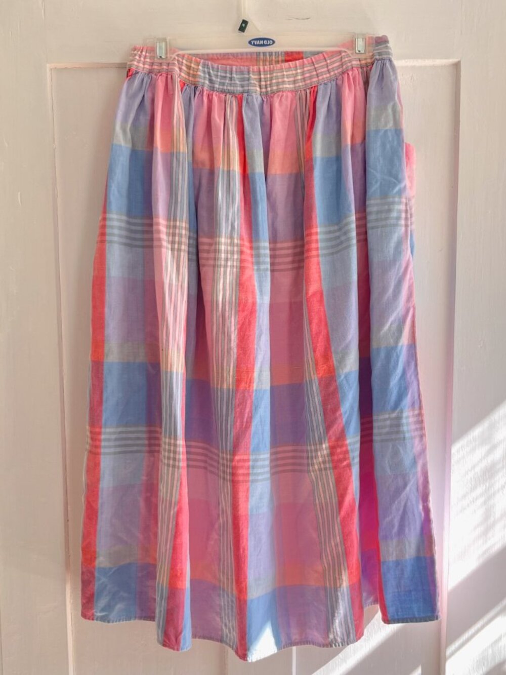 Vintage Plaid Cotton Skirt Set - Picture 12 of 15